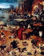 Hieronymus Bosch The Temptation of Saint Anthony. France oil painting artist